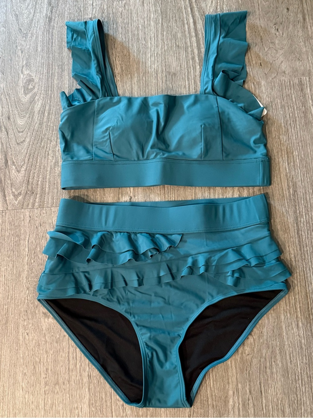 White Birch Teal Bikini Set NWT